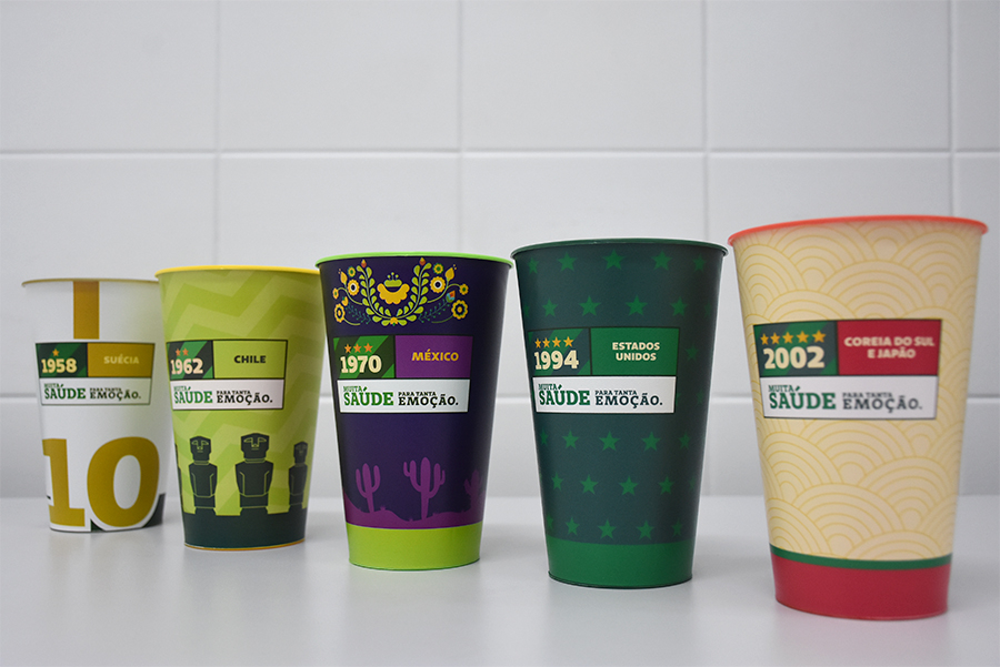 Unimed lanzó una campaña para intercambiar vasos de comida coleccionables